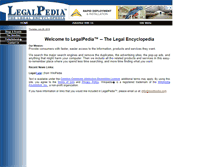 Tablet Screenshot of legalpedia.com